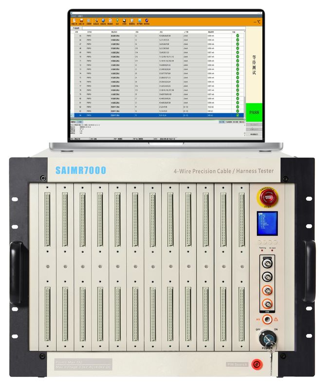 تست ولتاژ مقاومت در DC 30V-4000V تجهیزات آزمایش مونتاژ کابل 16/32/48/64 PIN